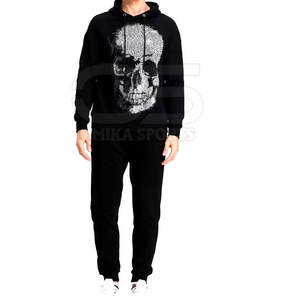 ชุดวอร์มประดับพลอยเทียมสำหรับผู้ชายสินค้ามาใหม่ชุดแนวสตรีทอินเทรนด์ - Product Image 1