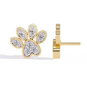 Boucles d'oreilles en or 18 carats avec diamants de laboratoire pour femmes, taille brillant, pour fiançailles et mariage, bijoux fins, certifiées IGI, luxe premium - Product Image 3
