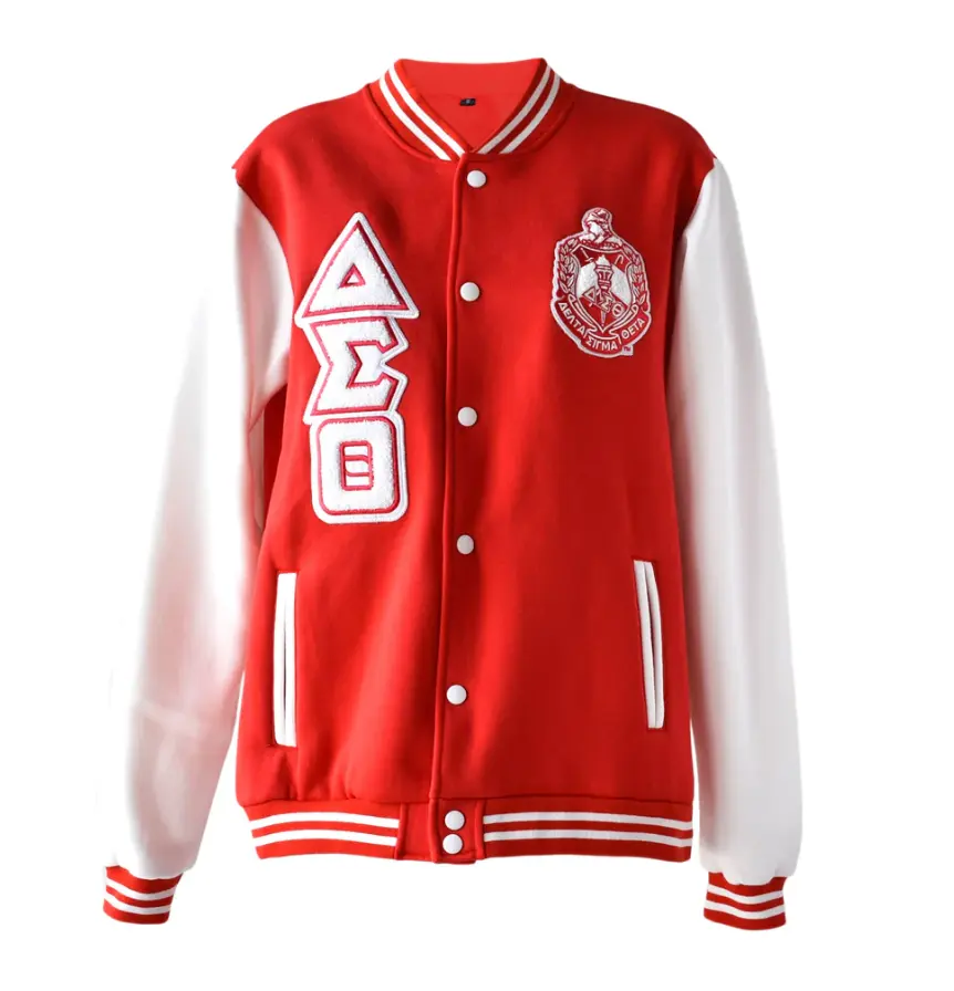 Custom Made Embroidered Chenille Fleece Letterman jacket with your own logo and brand design