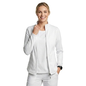 Wholesale Medical <b>Scrub</b> Jacket Women Full Zip Athletic Fit Warm Up Performance Stretch <b>Nursing</b> Uniform Custom Logo <b>Scrub</b> Jackets - Product Image 1