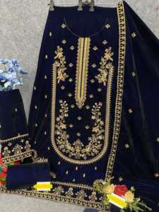 Colección de trajes pakistaníes, Georgette pesada con bordado, ropa india y pakistaní - Product Image 6