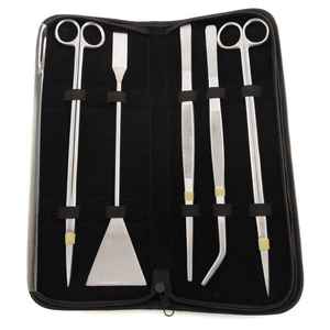 Ensemble d'outils longs pour aquarium avec mallette de rangement Ensemble d'instruments d'aquascaping manuel comprenant un grattoir à algues pour aquarium - Product Image 6