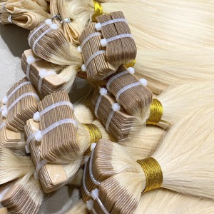 Precio de fábrica CINTA Extensiones de cabello humano vietnamita Virgen Brillo natural sin procesar Textura suave duradera para el mercado de exportación - Product Image 4