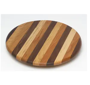Hochwertiges Holz faul Usan Obst und Käse Akazien holz rotierender Plattenspieler Tablett Teig rolle Designs tück