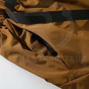 Pantalones cortos Cargo de moda de verano para hombre logotipo personalizado cremallera multibolsillo cintura elástica antiarrugas 100% poliéster estampado - Product Image 4