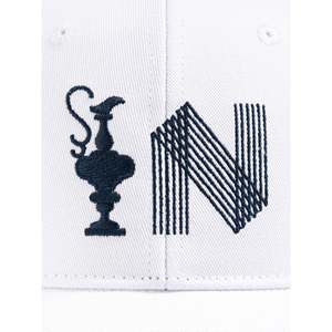 Cappellino Sportivo alla Moda America's Cup 38 Off-White con Visiera Curva in Velluto e Tessuto Twill con Motivo Leopardato per Escursionismo - Product Image 4