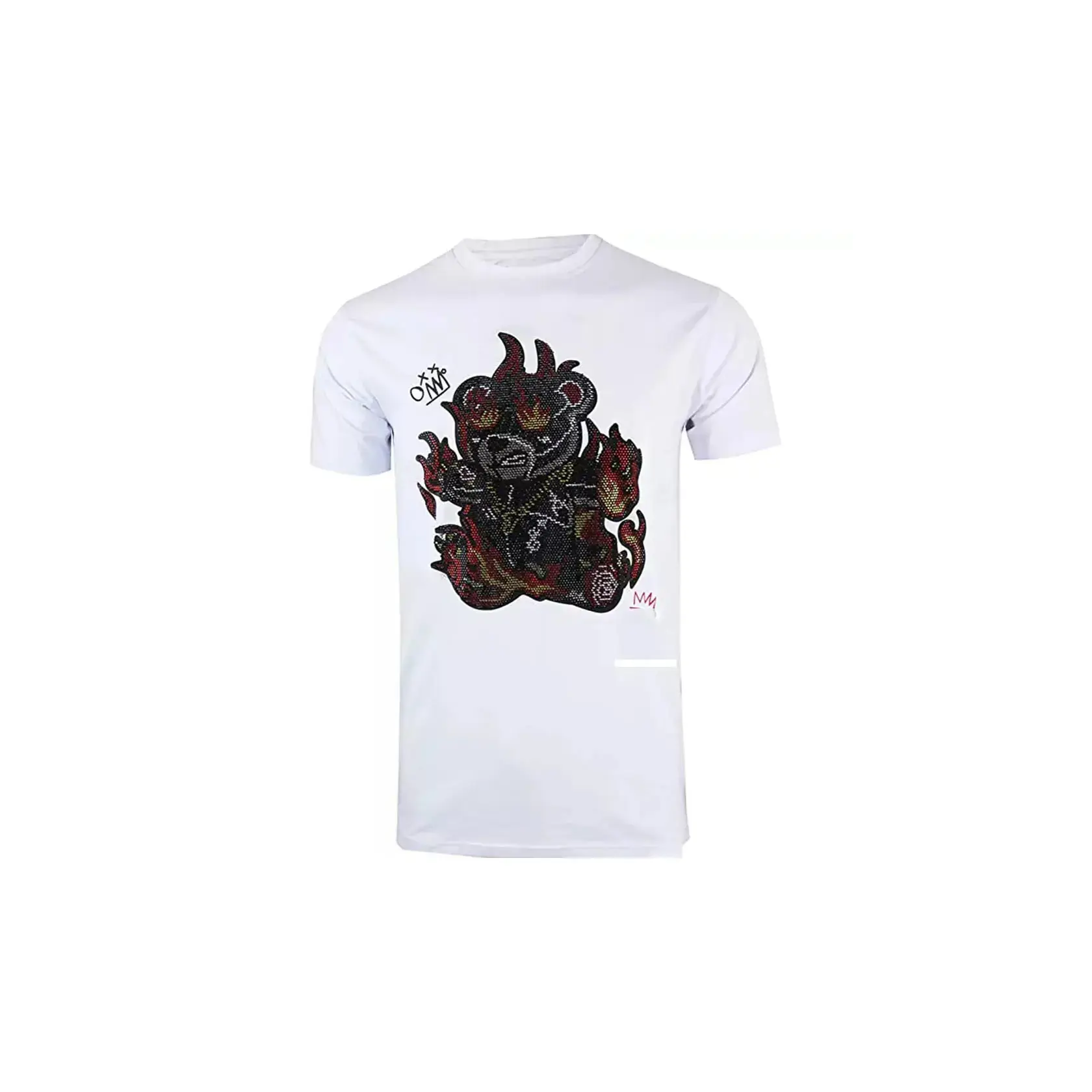 All'ingrosso logo del marchio OEM abbigliamento Casual personalizzato taglie forti t-shirt da uomo camicie ricamate