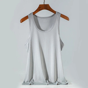 Qualité supérieure Pas Cher Personnalisé Hommes Débardeurs Gymwear Fitness Workout Training Athletic Quickdry Respirant Blanc Débardeurs - Product Image 4