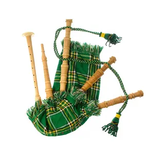 Satılık toptan fiyat izle Tartan Bagpipe Custom Made gülağacı Bagpipe Scottish Highland Bagpipes