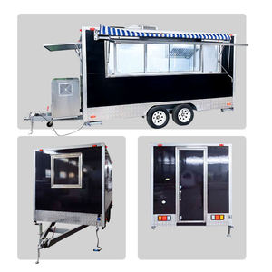 Remorque mobile personnalisée de camion de restauration pour les ventes de boissons et de collations de restauration rapide avec équipement de cuisine professionnel - Product Image 1