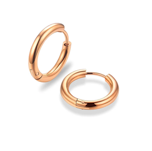 Pendientes Elegantes con Recubrimiento PVD en Oro Rosa para Joyería de Moda y Regalos - Product Image 6