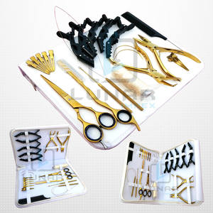 ชุดเครื่องมือต่อผมแบบไมโครลิงค์คีมหนีบผมและอุปกรณ์เสริมสำหรับผมสีทองพลาสม่า - Product Image 1