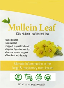 Chinaherbs ชาใบมัลลีนออแกนิคถุงชาผสมสดใหม่ชาสมุนไพรป้องกันควันสำหรับสุขภาพปอด<span class=keywords><strong>ตับ</strong></span>ไต - Product Image 2
