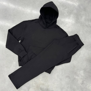 Survêtement personnalisé pour hommes en coton épais 2 pièces ensembles pantalons de survêtement et sweats à capuche ensemble de jogging vêtements de sport pour hommes survêtements - Product Image 5