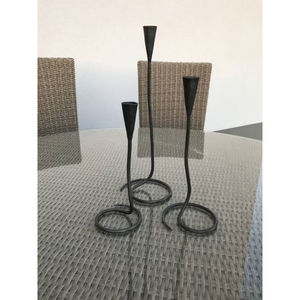 Bougeoir décoratif de table à manger de conception fantaisie bougeoir de couleur noire en métal de qualité supérieure pour le bougeoir le plus vendu - Product Image 2