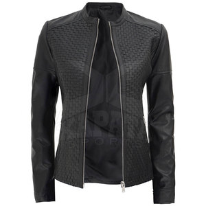 Women's High Quality Genuine Leather Jacket New Arrival Breathable Eco-Friendly Windproof Customizable for <b>Winter</b> Low MOQ - Product Image 1