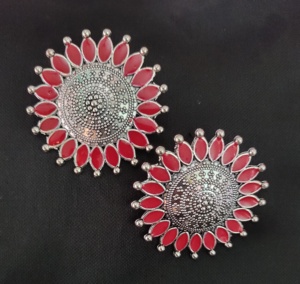 Best Offers Earrings <b>Set</b> with Silver Plated Fashionable Earrings <b>Jewelry</b> for Women Wear by <b>Indian</b> Exporters - Product Image 3