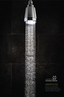 Pommeau de douche fixe Aroma (type de mur) avec vitamine C et arôme. Pomme de douche à filtration en 3 étapes, Aroma Sense, fabriquée en Corée. KNTeC