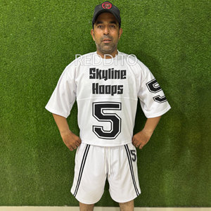 Ropa de baloncesto de diseño personalizado, conjunto de Camiseta deportiva y pantalones cortos, uniforme de baloncesto de entrenamiento para hombres, camiseta de baloncesto transpirable para Unisex - Product Image 1