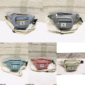 กระเป๋าคาดเอวผ้าปอใช้ได้ทุกเพศเป็นมิตรต่อสิ่งแวดล้อมกระเป๋าคาดเอวผ้าฝ้ายปรับได้อเนกประสงค์ดีไซน์ทันสมัย - Product Image 3