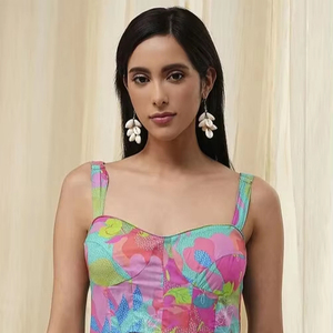 ชุดเดรสยาวผ้าคอตตอนแบบสั้นสำหรับเจ้าสาวในงานแต่งงานชุดฮันนีมูนของขวัญสำหรับสาวมีสไตล์ชุดของขวัญสำหรับเธอ - Product Image 1