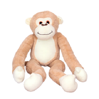 Cosy Toys 2024 Singe mignon en peluche brun clair, écologique, en coton PP de qualité supérieure, pour les occasions d'anniversaire des enfants