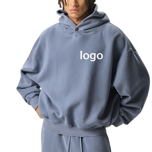 En stock hommes sweats à capuche respirant nouveau style hommes sweats à capuche coton mélangé sur mesure hommes sweat à capuche surdimensionné - Product Image 6