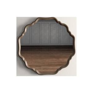 Miroir mural rectangulaire en bois sculpté, beauté naturelle et chaleur pour toute pièce, combinaison de style décoratif parfaite - Product Image 6