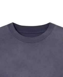 T-shirts en coton 100% tricotés vintage anti-boulochage, meilleurs t-shirts surdimensionnés d'été 200gsm noirs, impression par transfert par sublimation de logo personnalisé - Product Image 6