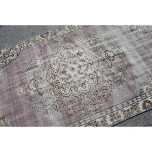 Alfombra Turca, Alfombra Vintage de 4.7x8.5 pies, Alfombra de Lana Beige - Product Image 5