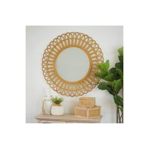 Espejo de pared de ratán de alta calidad, decoración ecológica para el hogar, artesanía, Color personalizado, fabricante de Vietnam - Product Image 3