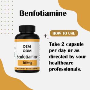 Compléments alimentaires à base de benfotiamine de qualité supérieure, 500 mg, 90 capsules, unisexe, ODM, OEM, personnalisable - Product Image 3