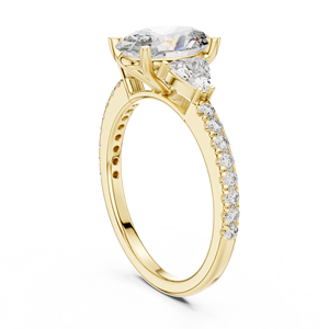 Juego de anillos de novia elegante de 10K | Anillo de boda de compromiso - Product Image 3