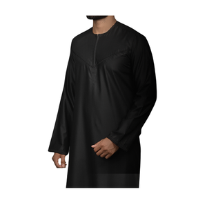 2023 vente directe XS tissu de haute qualité Jubba haut personnalisé traditionnel ethnique décontracté Thobes à capuche pour adultes traditionnel musulman - Product Image 1