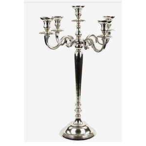Candélabre décoratif pour la maison le plus vendu bougeoir de luxe en métal argenté de qualité candélabre de décor d'hôtel à la maison au prix le moins cher - Product Image 3