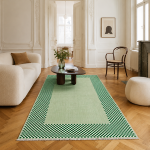Netline Home Homestead Geometry Muted Green <b>Washable</b> <b>Rug</b> - Product Image 5