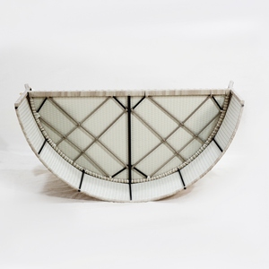Juego de muebles para sala de estar, sofá de ratán PE con marco de acero y cojines de poliéster para uso interior del hogar - Product Image 6