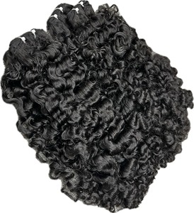 Cheveux bouclés birmans les plus vendus en paquet brut, 100% cheveux vierges bruts cheveux bouclés vietnamiens, extension de cheveux humains pour les femmes noires - Product Image 5
