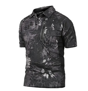 Camisas Polo Tácticas con Estampado de Camuflaje para Hombre, Camisas Polo de Verano para Hombre de Talla Grande, Transpirables, con Bolsillo, Manga Corta, Tallas S-3XL - Product Image 4