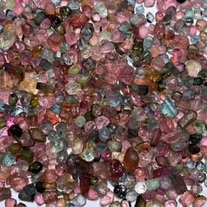 Tourmaline Paraïba naturelle, pierre précieuse en vrac, forme ovale, 8 mm, qualité supérieure, certifiée IGI, multicolore - Product Image 3