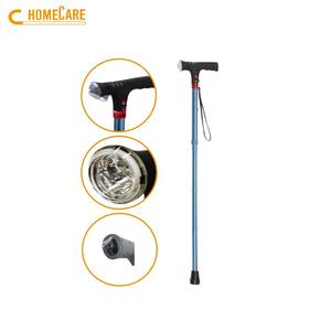 Bastón de Aluminio Ajustable de 2 Secciones con Punta de Goma, Luz LED y Alarma, OEM - Product Image 2