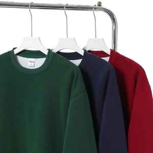 Nouveau sweat-shirt unisexe uni, ample, chaud, 100% coton polaire, confortable, taille ample, épaules tombantes, pour homme, prix bas - Product Image 4