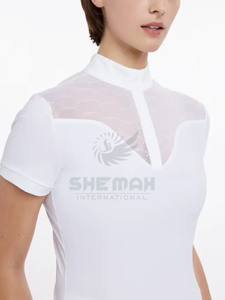 Chemise de concours d'équitation pour femmes vêtements équestres pour femmes conçus pour le confort et les spectacles professionnels - Product Image 2