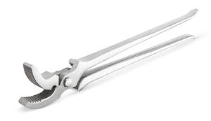 Herramientas de herrador de acero inoxidable de primera calidad, remachadores de pezuña con mandíbula curva, base de instrumentos quirúrgicos de mandíbula recta forjada - Product Image 6