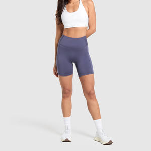 Low Price OEM High Ladies Fitness Yoga Shorts New Arrival Private Logo Style Seamless Shorts - Product Image 1