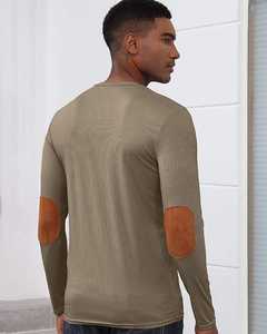 Chemise Henley à manches longues en coton pour hommes, décontractée, douce et confortable, légère et stylée pour le quotidien et le bureau. - Product Image 5