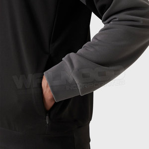 Sudadera personalizada para hombre, de alta calidad, Color negro, liso, Material de la mejor calidad, para invierno - Product Image 5