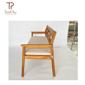 Mobilier de jardin en bois massif ACACIA de style moderne pour villa de parc et de patio extérieur fabriqué au Vietnam pour l'entrée dans un centre commercial. - Product Image 3