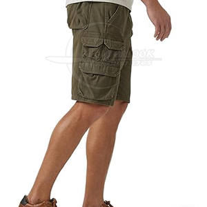 Pantalones cortos vaqueros de hombre con logotipo personalizado impreso, fabricación de algodón hecho con patrón sólido, estilo informal, talla adulta para Pakistán - Product Image 5