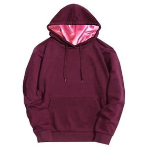 เสื้อฮู้ดผ้าซาตินสำหรับผู้ชายเสื้อฮู้ดสีสันสดใสมีฮู้ดพร้อมฮู้ดเรียงราย - Product Image 6